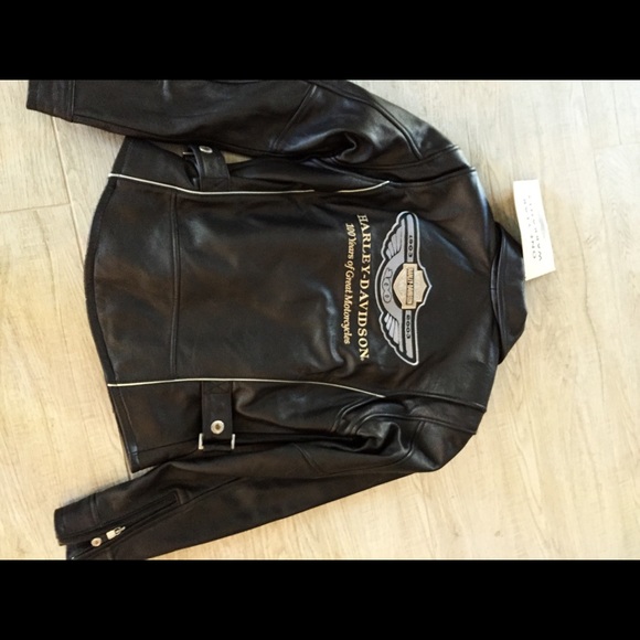 Authentic Harley Davidson leather jacket w tag - Picture 2 of 6